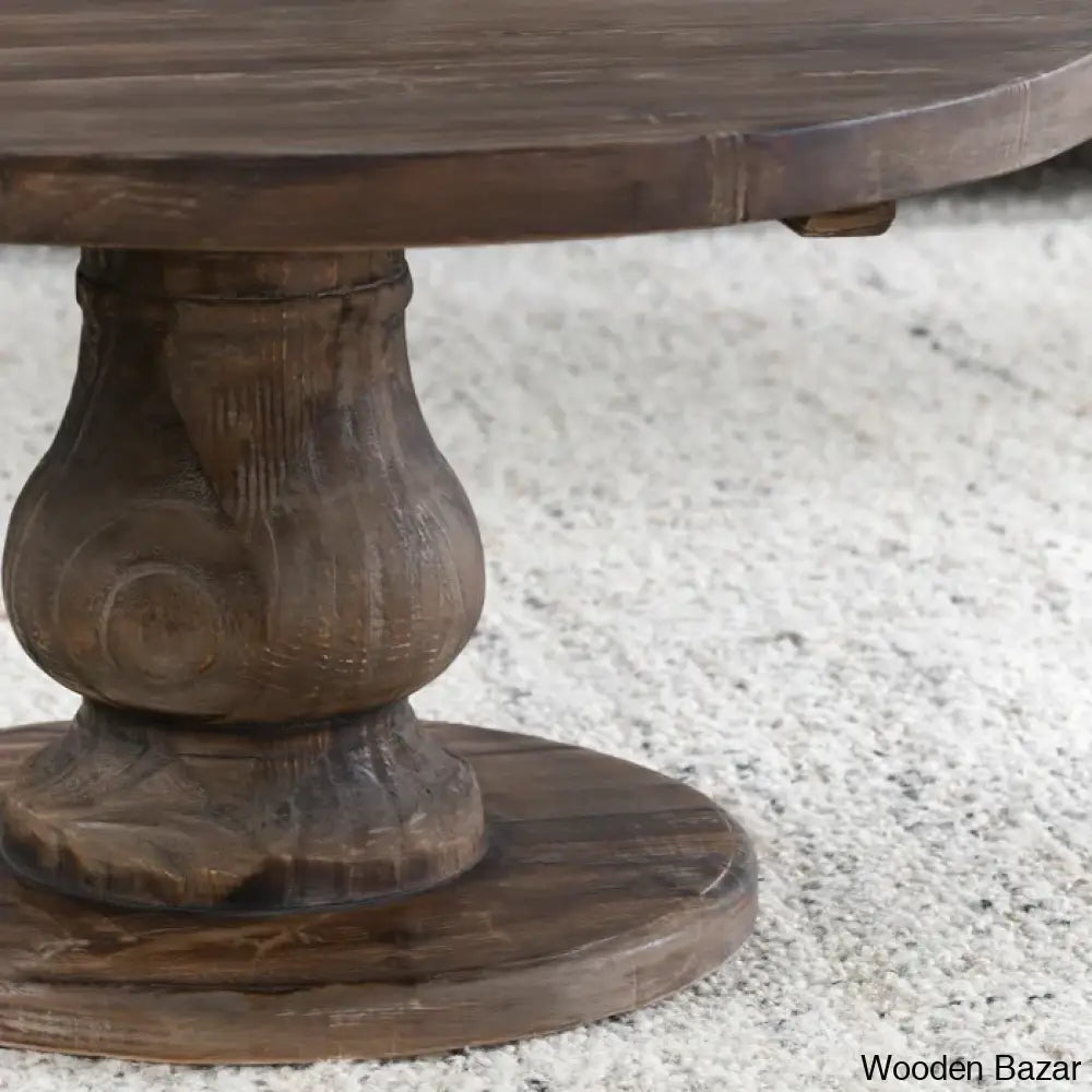 Organza Solid Wood Coffee And Center Table