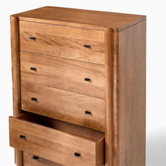 Levitian  5-Drawer Dresser - Wooden Bazar