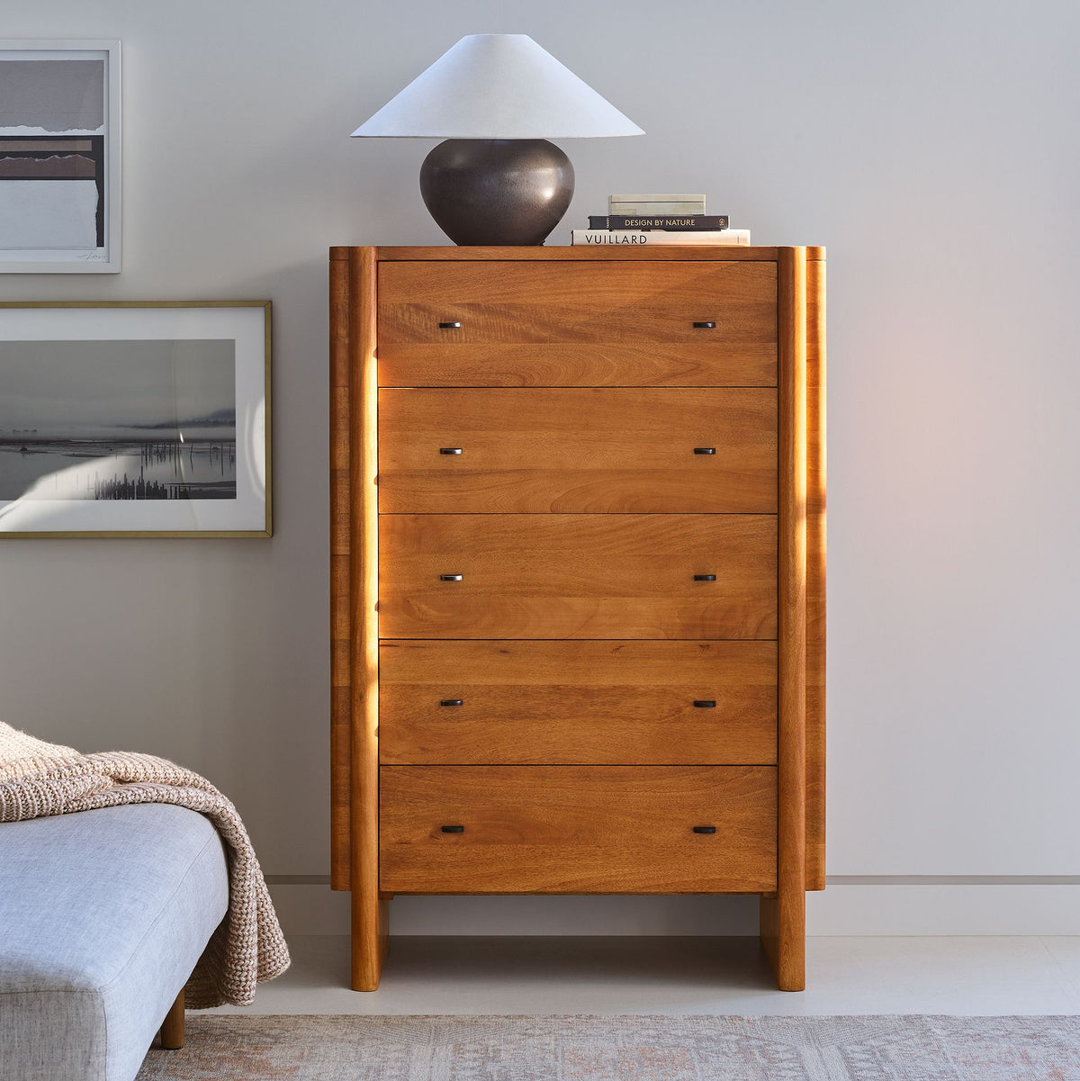 Levitian  5-Drawer Dresser - Wooden Bazar