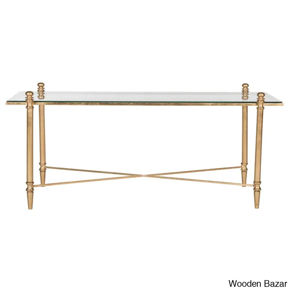 Oxendinea Glass Top Coffee And Center Table