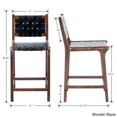 Pangitas Swivel Solid Wood Counter And Bar Stool (Set Of 2)