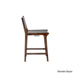 Pangitas Swivel Solid Wood Counter And Bar Stool (Set Of 2)