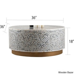 Pansy Solid Handmade Coffee Table And Center Table