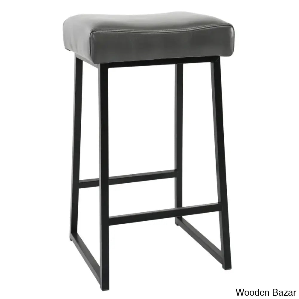 Pantanellaz Swivel Upholstered 26’’ Counter And Bar Stool With Metal Frame (Set Of 2)