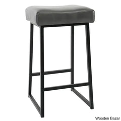 Pantanellaz Swivel Upholstered 26’’ Counter And Bar Stool With Metal Frame (Set Of 2)