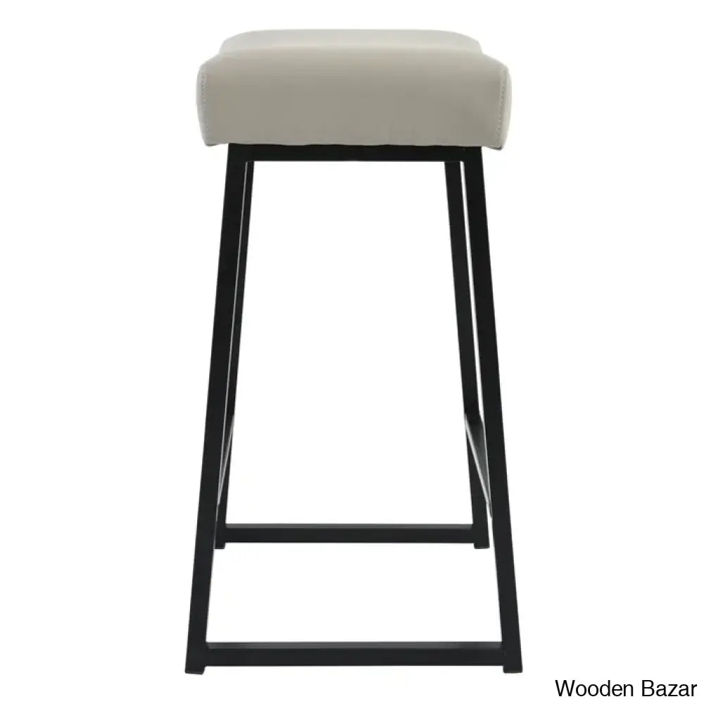 Pantanellaz Swivel Upholstered 26’’ Counter And Bar Stool With Metal Frame (Set Of 2)