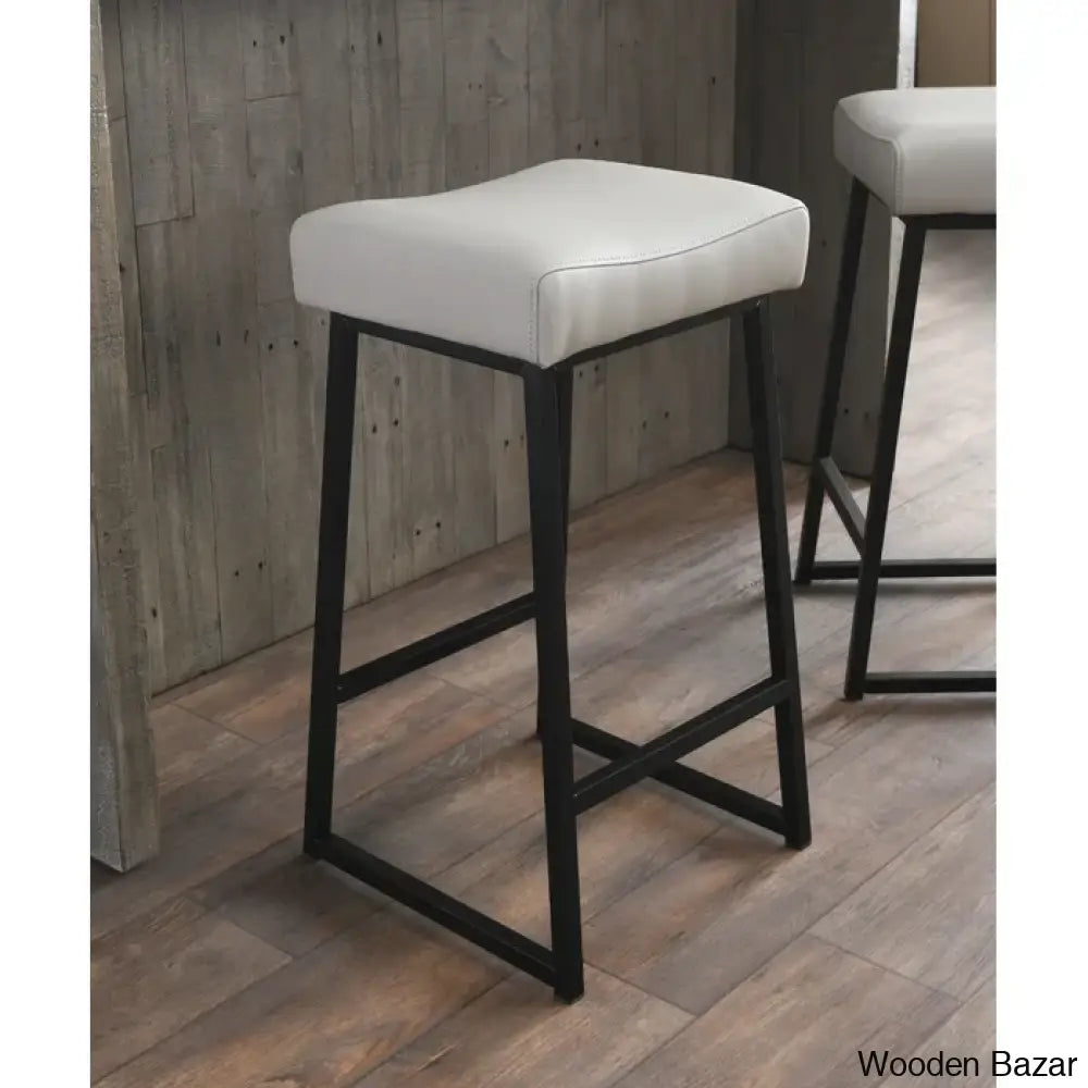 Pantanellaz Swivel Upholstered 26’’ Counter And Bar Stool With Metal Frame (Set Of 2)