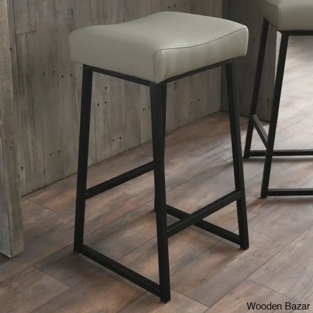 Pantanellaz Swivel Upholstered 26’’ Counter And Bar Stool With Metal Frame (Set Of 2)