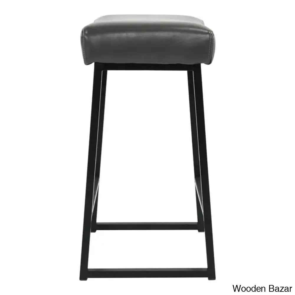 Pantanellaz Swivel Upholstered 26’’ Counter And Bar Stool With Metal Frame (Set Of 2)