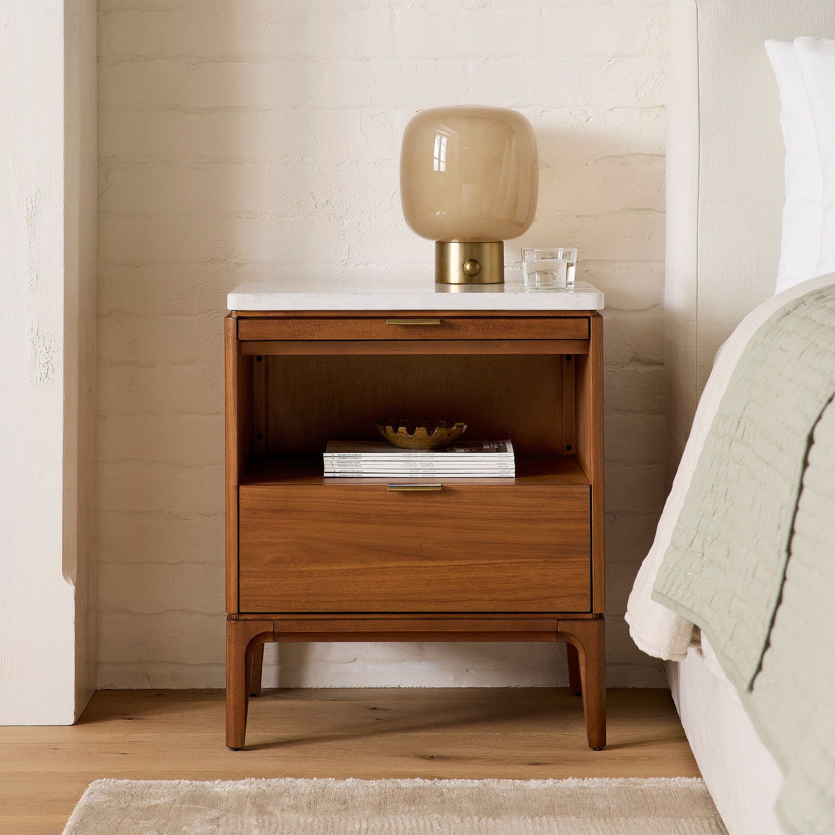 Krokerz Breadboard Drawer Bedside table  - Wooden Bazar