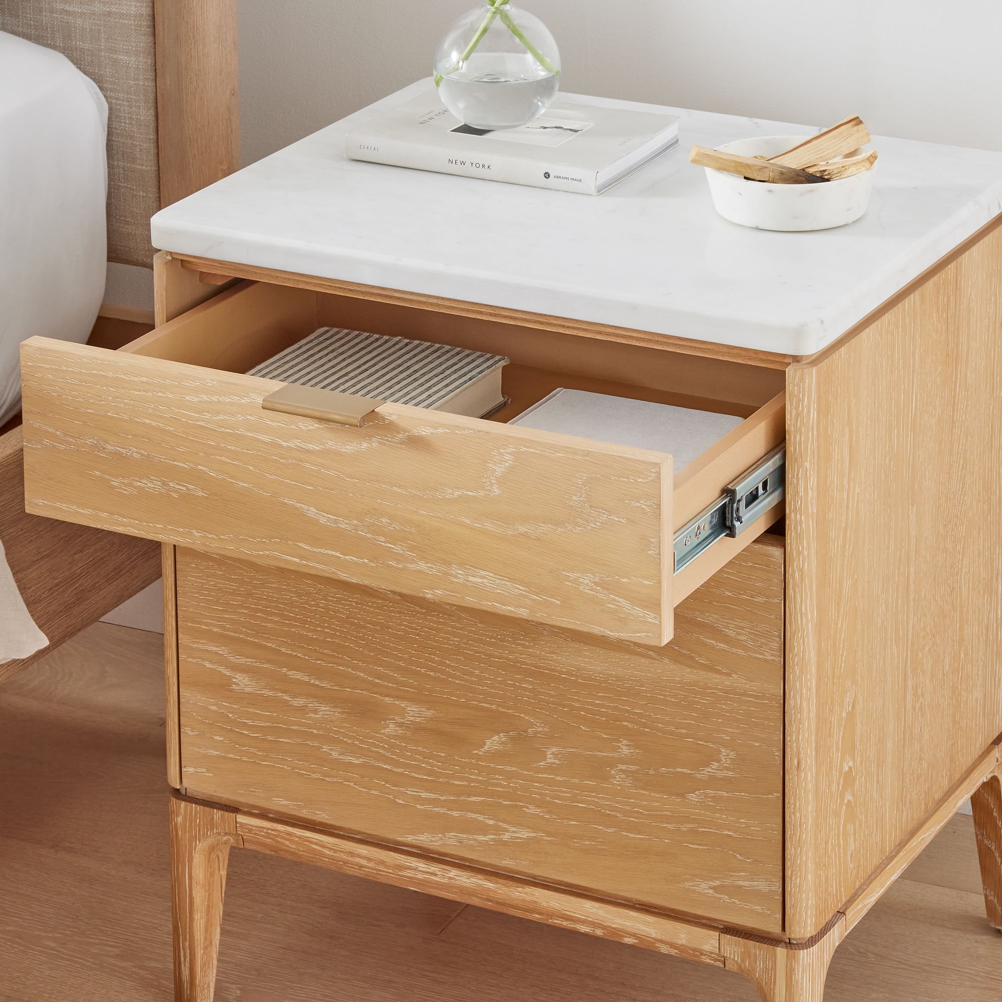 Teler Modern Nighstand For Modern iving - Wooden Bazar