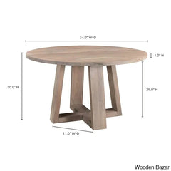 Pascoe Wooden Teak Wood Dining Table For Modern Homes