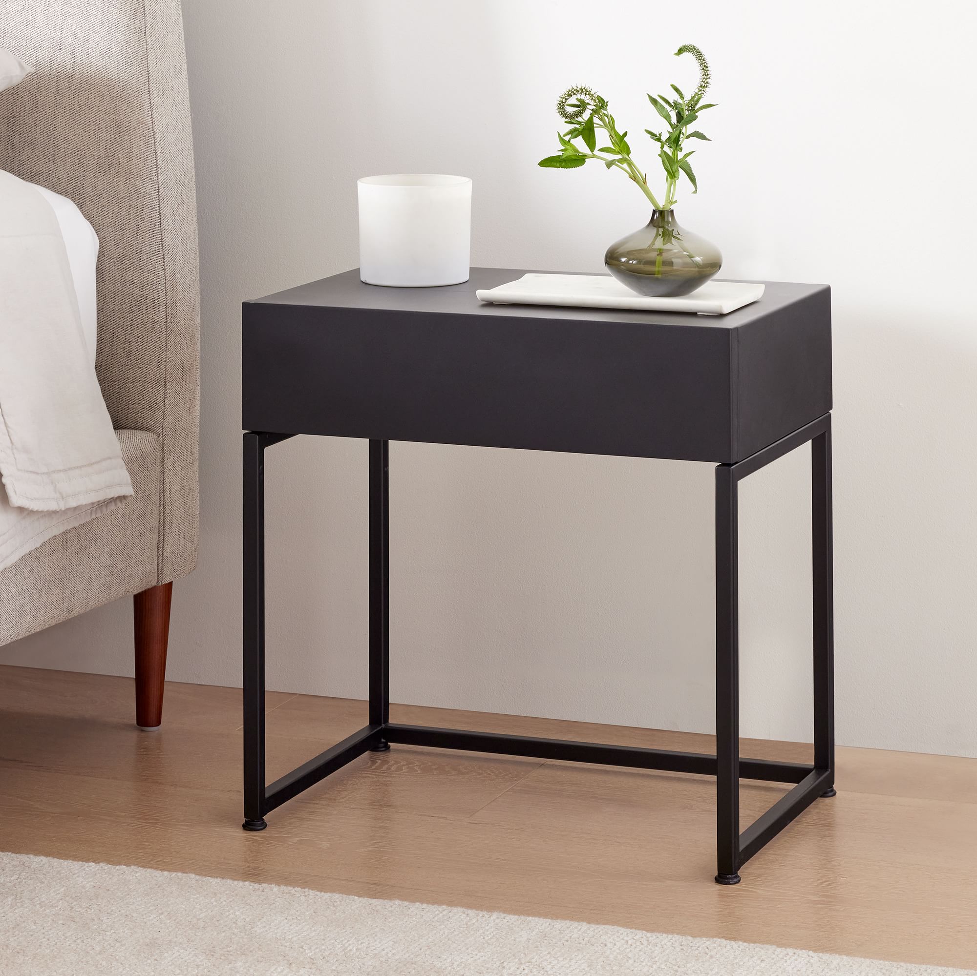 Vakabura  Designs Gramercy Bedside Table - Wooden bazar