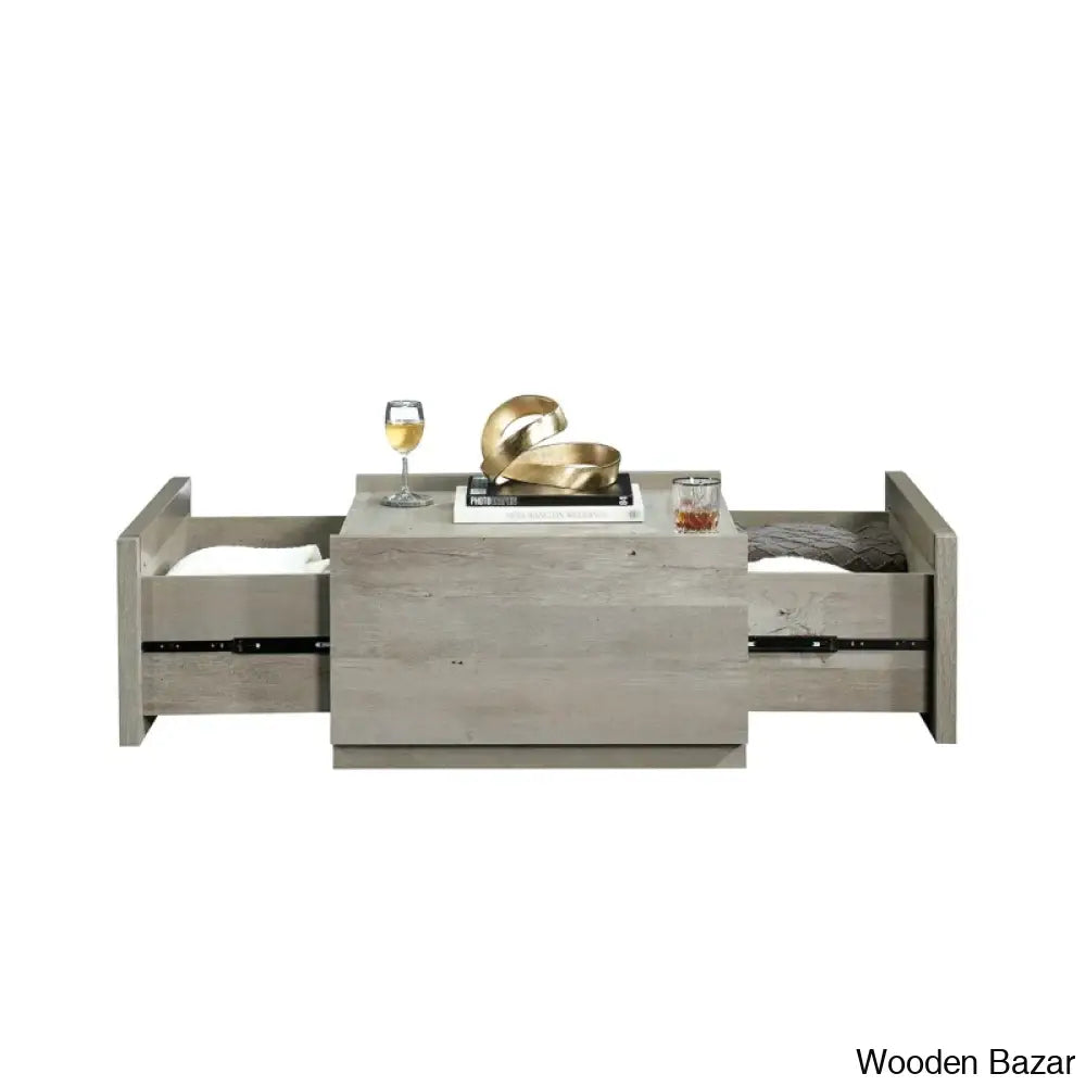 Patton Coffee Table And Center Table - Wooden Bazar