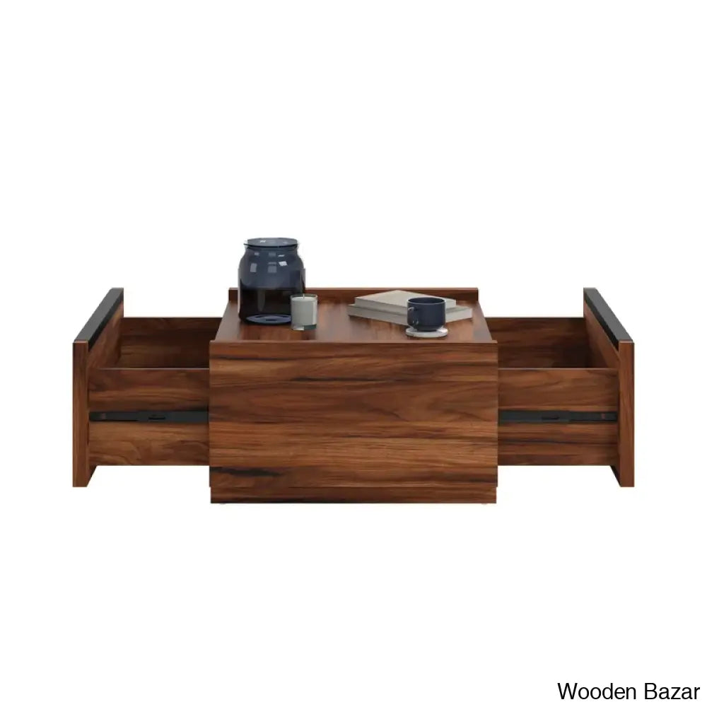 Patton Coffee Table And Center Table - Wooden Bazar