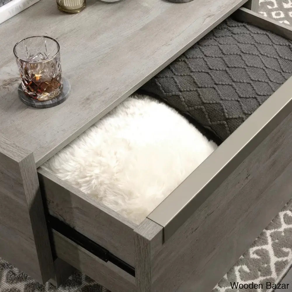 Patton Coffee Table And Center Table - Wooden Bazar