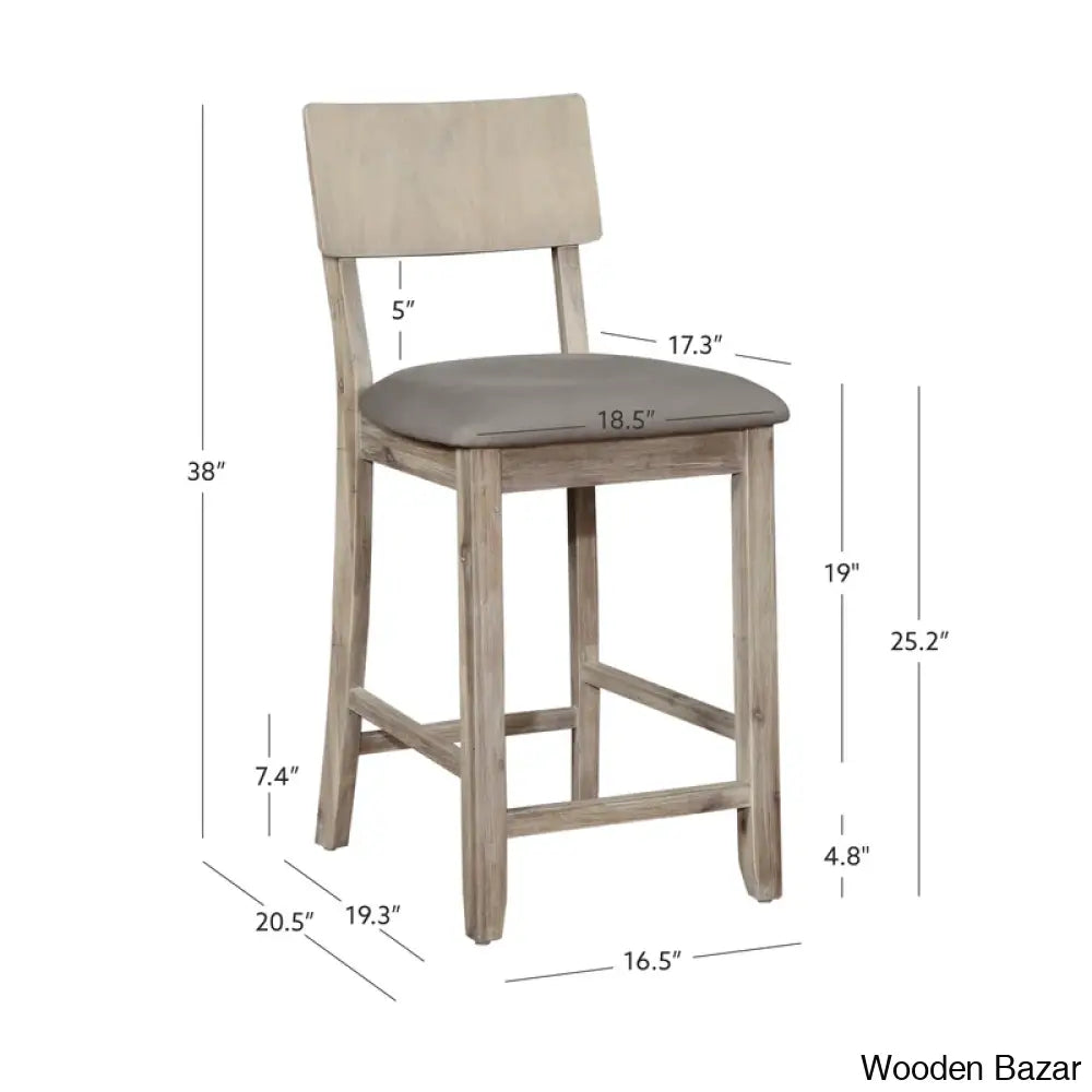 Paxtonu Swivel Upholstered Counter And Bar Stool