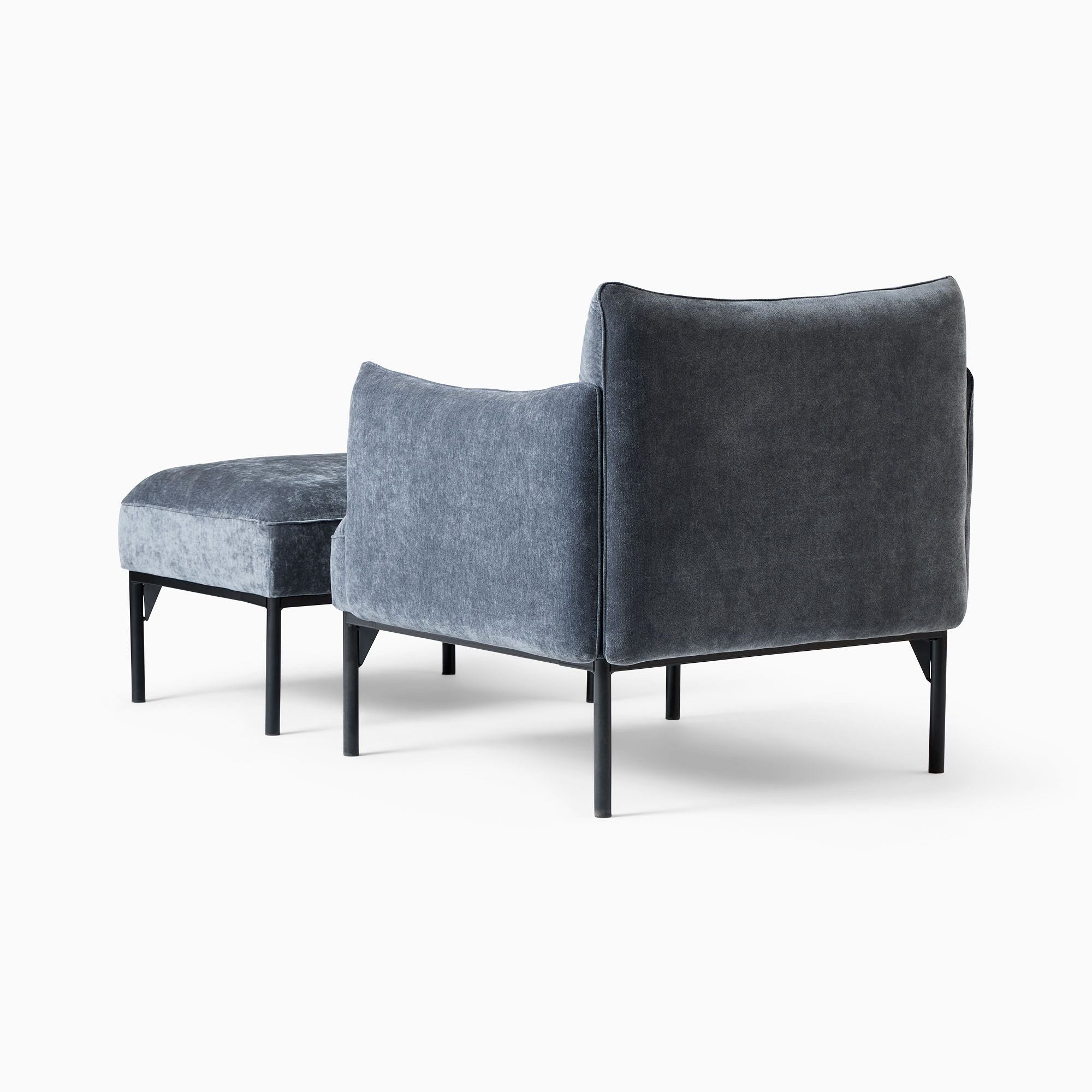 Aineex Chair & Ottoman Set - Wooden Bazar