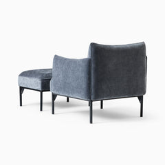 Aineex Chair & Ottoman Set - Wooden Bazar