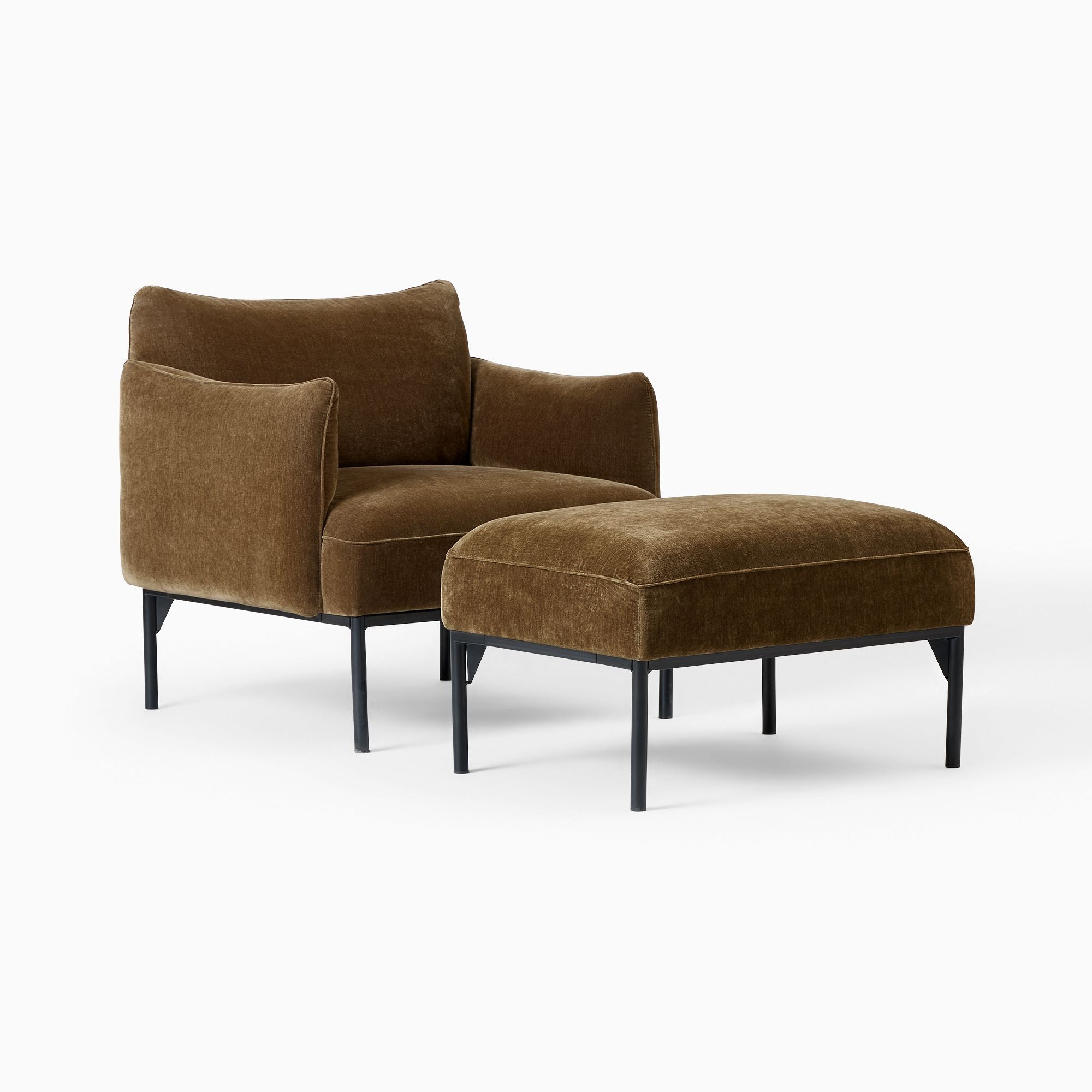 Aineex Chair & Ottoman Set - Wooden Bazar