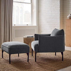 Aineex Chair & Ottoman Set - Wooden Bazar
