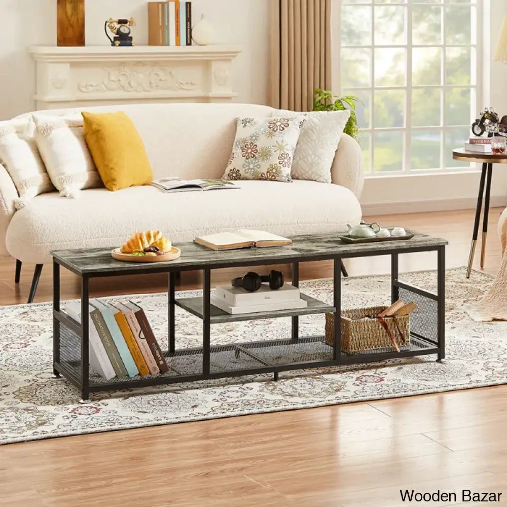 Pettitty Coffee And Center Table With Storage