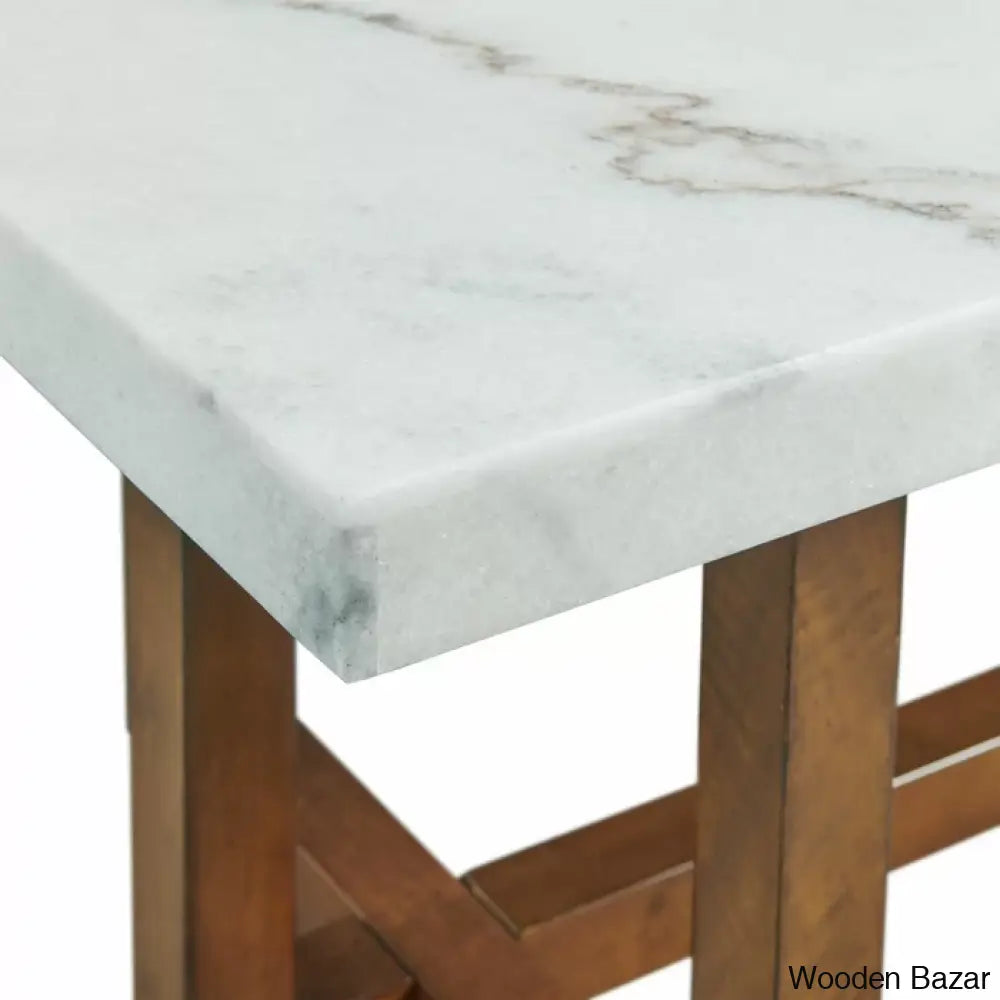 Phangl Marble Top Coffee And Center Table