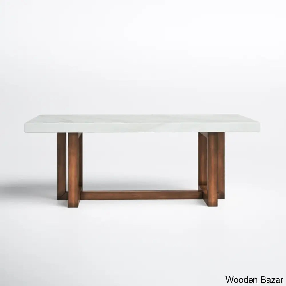 Phangl Marble Top Coffee And Center Table