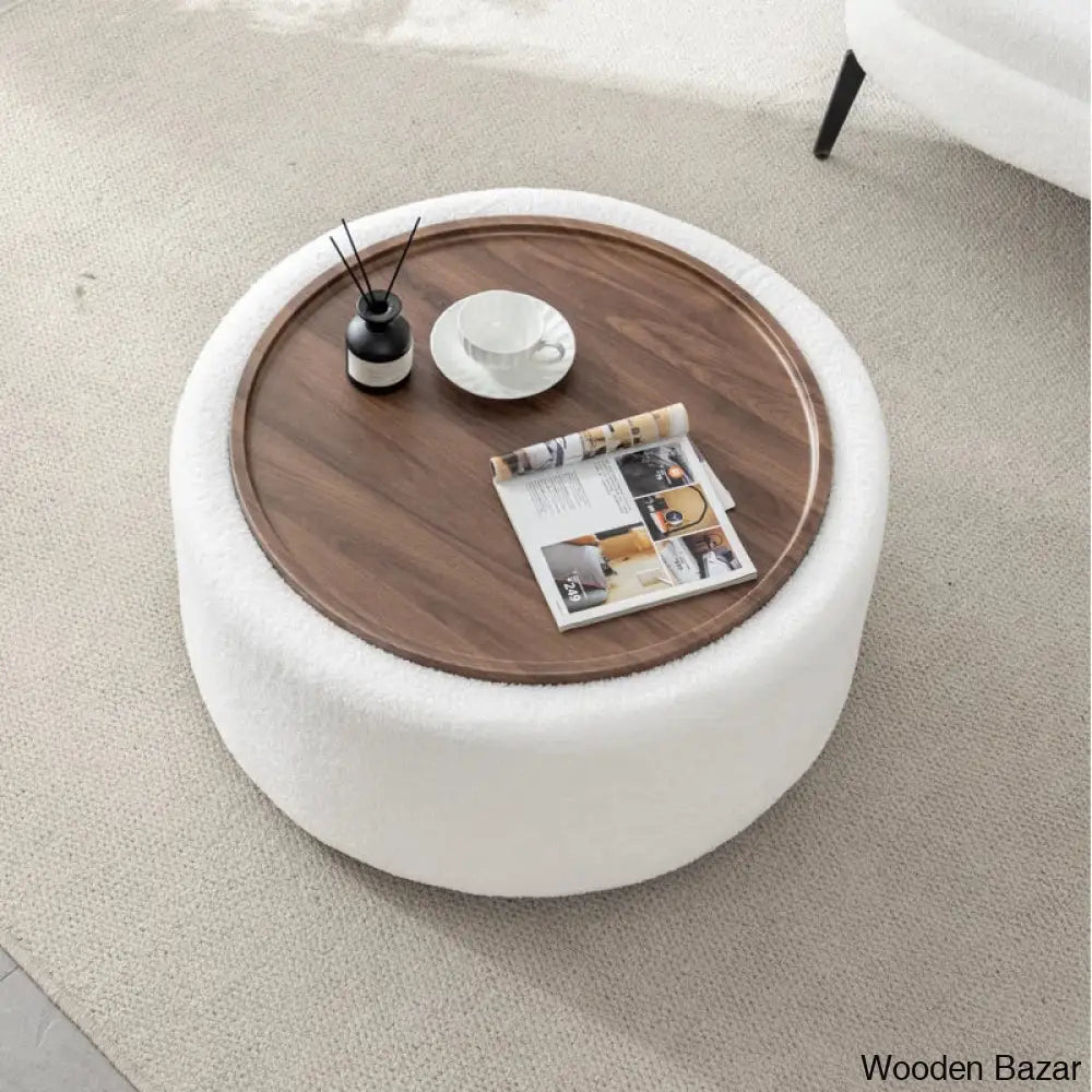 Pietschy Round Coffee And Center Table With Storage