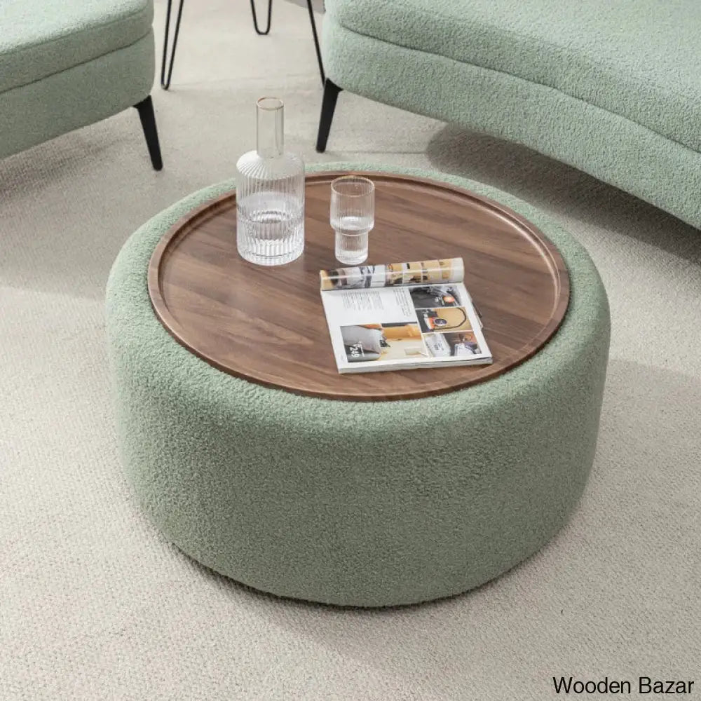 Pietschy Round Coffee And Center Table With Storage