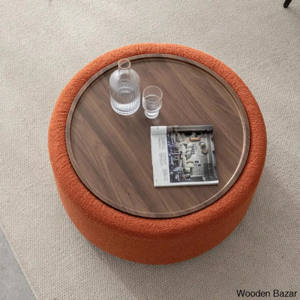 Pietschy Round Coffee And Center Table With Storage