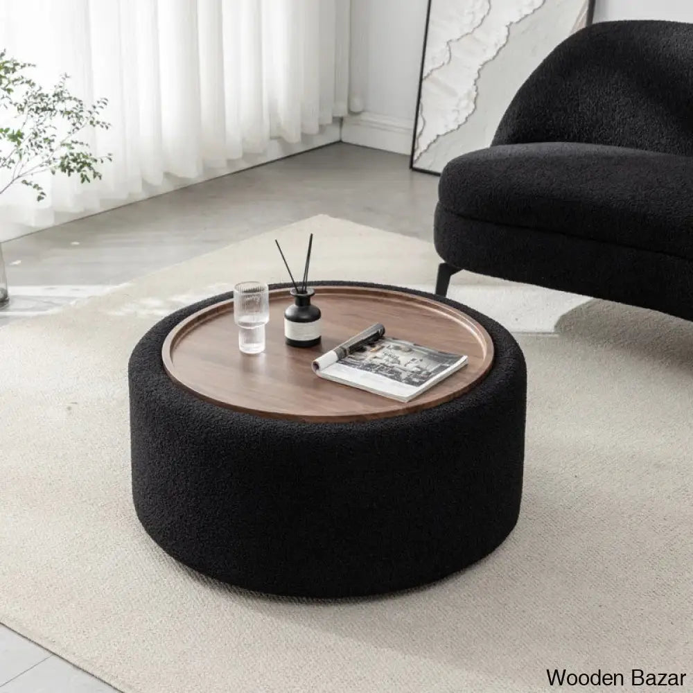 Pietschy Round Coffee And Center Table With Storage