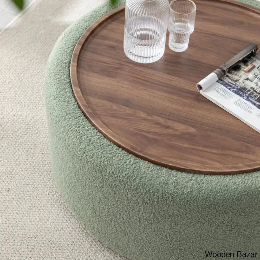 Pietschy Round Coffee And Center Table With Storage