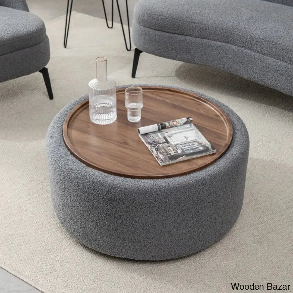 Pietschy Round Coffee And Center Table With Storage