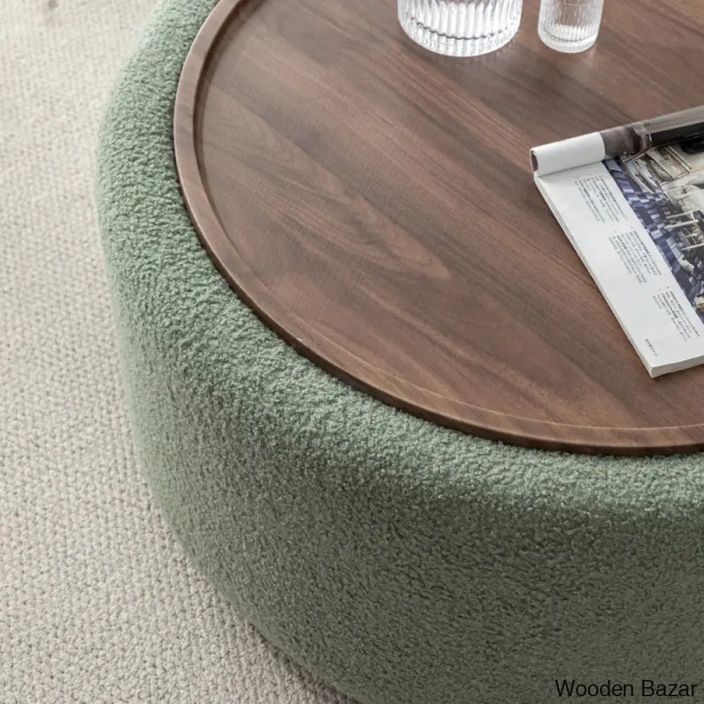 Pietschy Round Coffee And Center Table With Storage