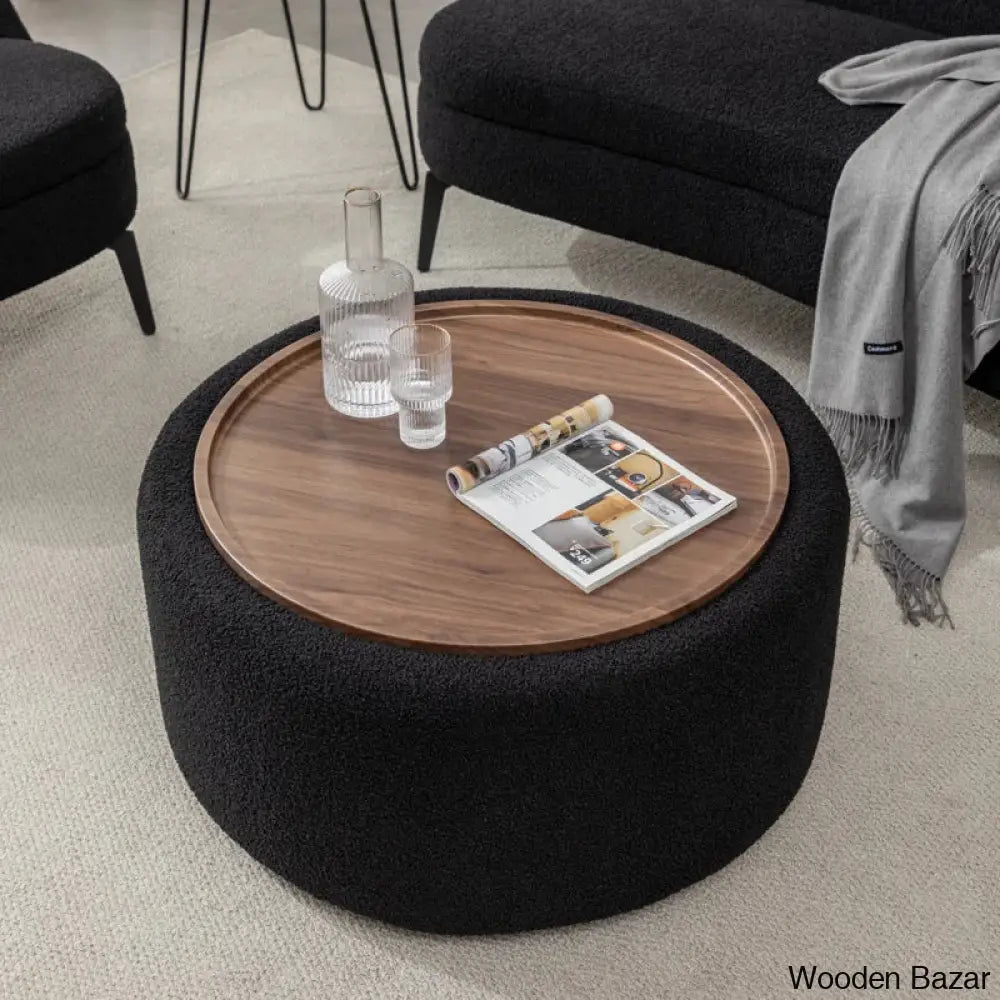 Pietschy Round Coffee And Center Table With Storage