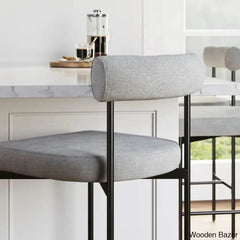 Pinheiros Upholstered Counter Stool With Metal Frame