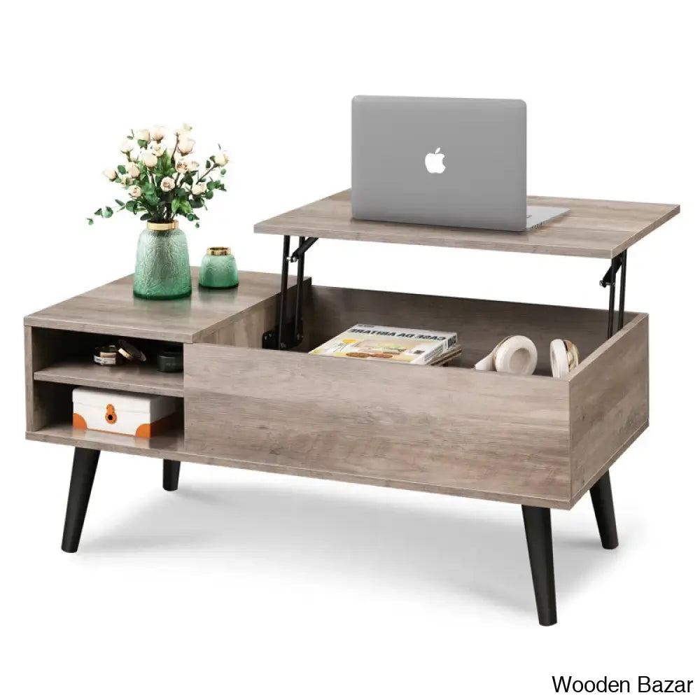 Poe Lift Top Coffee Table With Storage And Center Table