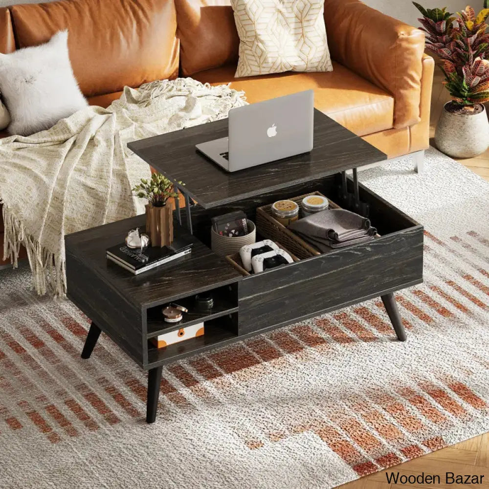 Poe Lift Top Coffee Table With Storage And Center Table