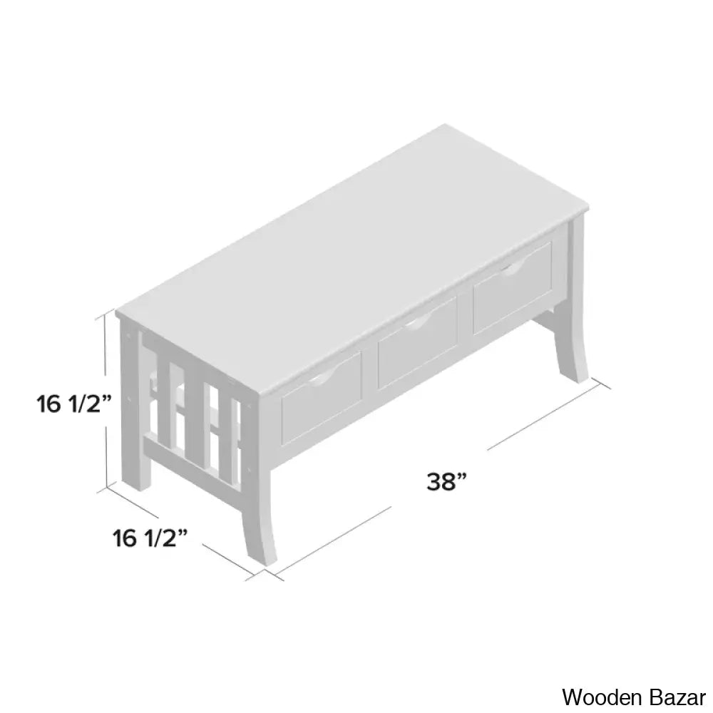 Ponceh Solid Wood Coffee And Center Table