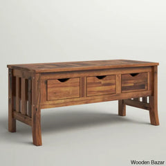 Ponceh Solid Wood Coffee And Center Table