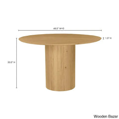 Povera Round Dining Table: Elegantly Crafted For Modern Sophistication