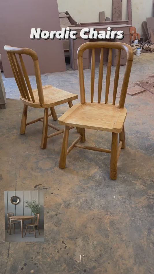 Wooden Bazar Nordic Set of 2 Chairs