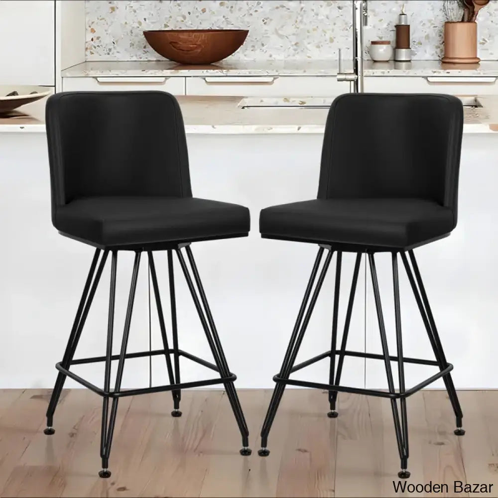 Princetone Swivel 26’’ Counter And Bar Stool (Set Of 2)