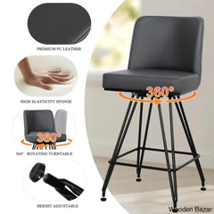 Princetone Swivel 26’’ Counter And Bar Stool (Set Of 2)