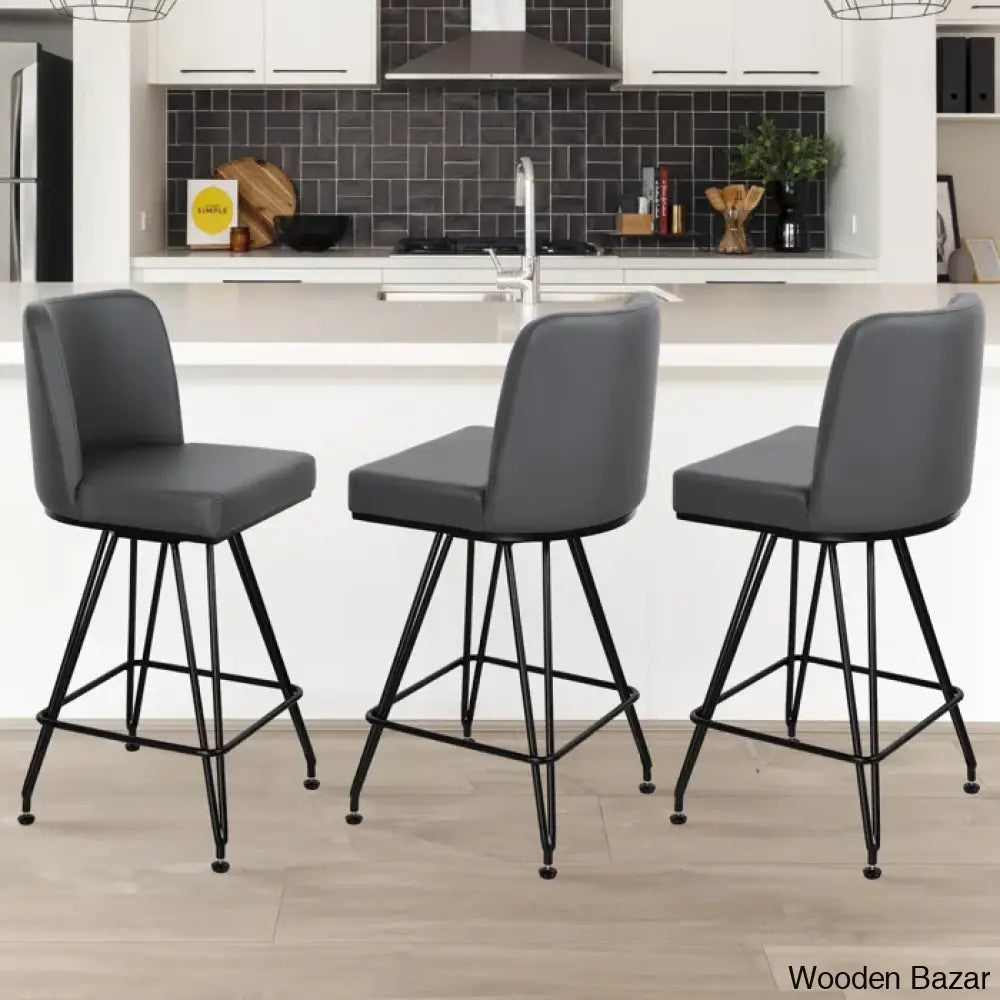 Princetone Swivel 26’’ Counter And Bar Stool (Set Of 2)