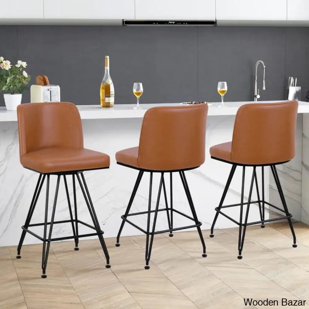 Princetone Swivel 26’’ Counter And Bar Stool (Set Of 2)