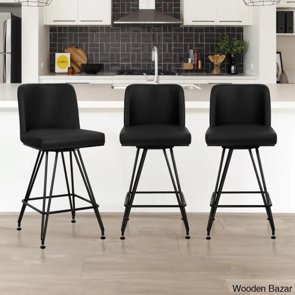 Princetone Swivel 26’’ Counter And Bar Stool (Set Of 2)