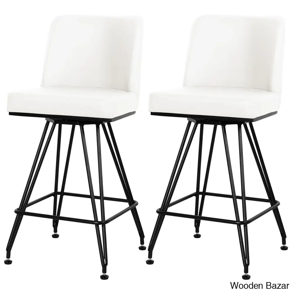 Princetone Swivel 26’’ Counter And Bar Stool (Set Of 2)