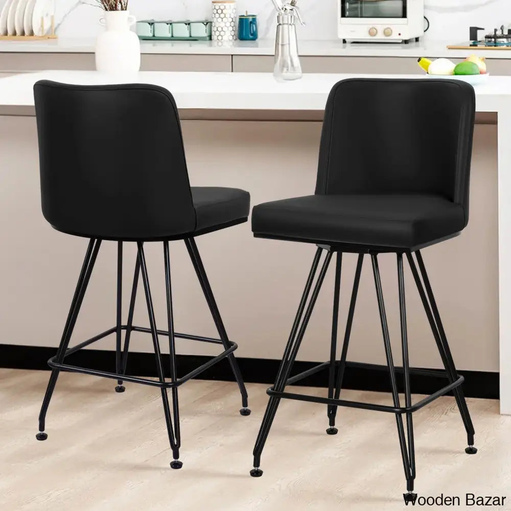 Princetone Swivel 26’’ Counter And Bar Stool (Set Of 2)